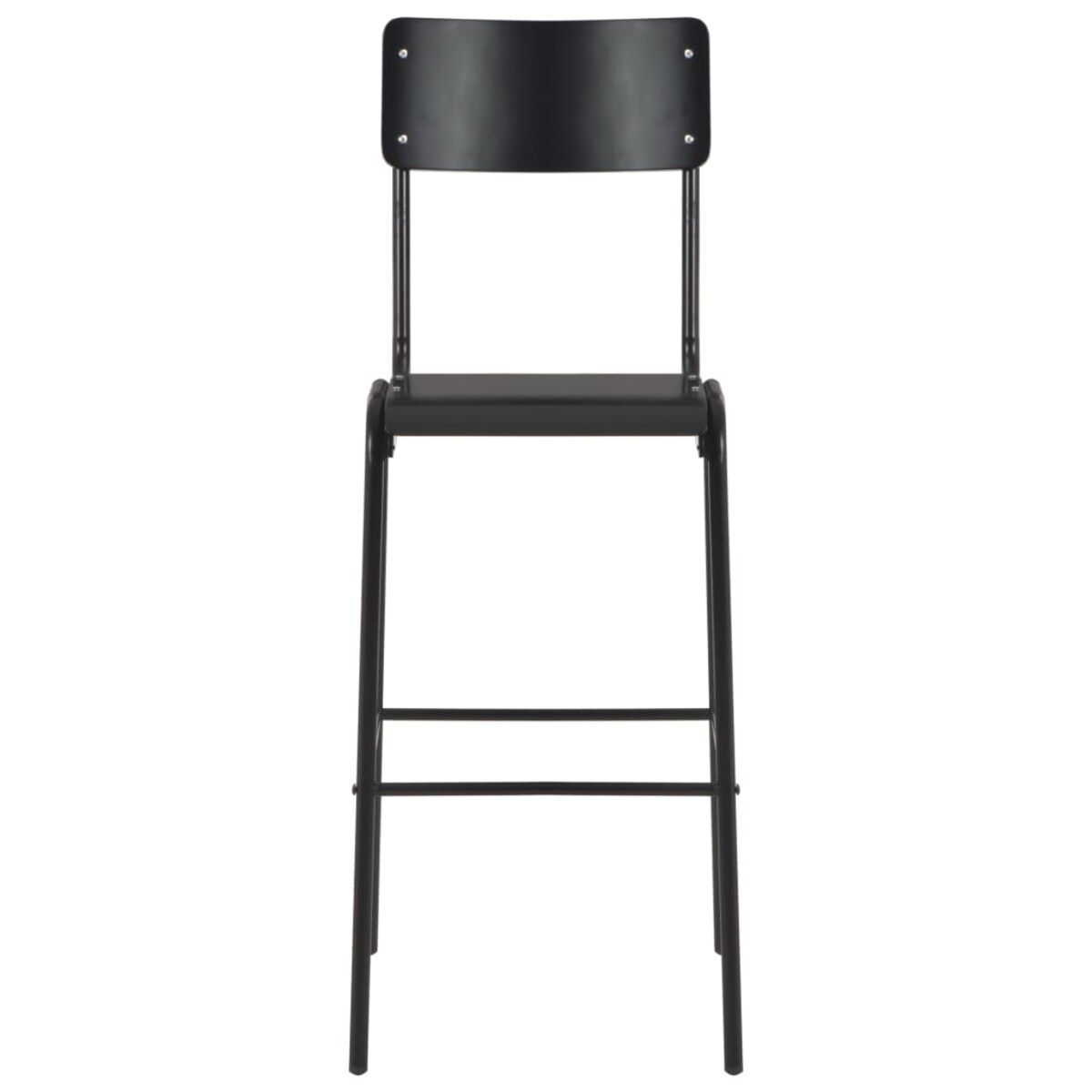 vidaXL 3-częściowy zestaw barowy, stal, czarny