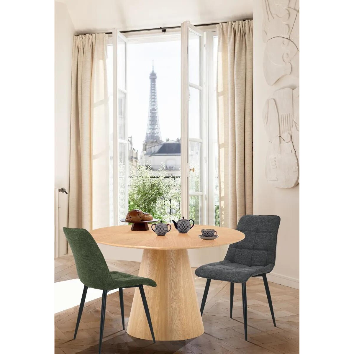 Stół okrągły ANGEL 120x120 dąb