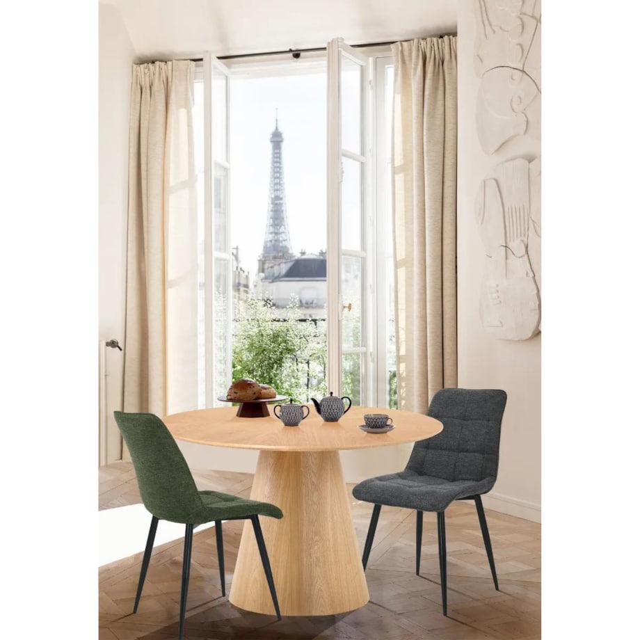 Stół okrągły ANGEL 120x120 dąb