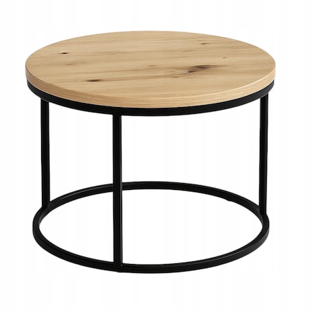 Stolik Kawowy ARTISAN 60 cm Metal Minimalizm Industrialny Styl SOFT LOFT