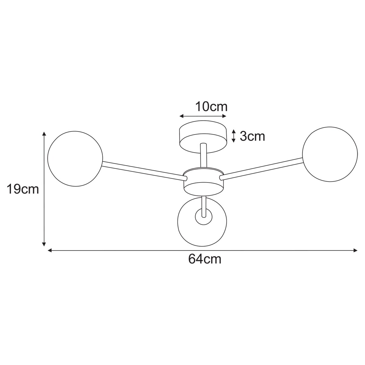 Lampa sufitowa K-5713 z serii JUKON
