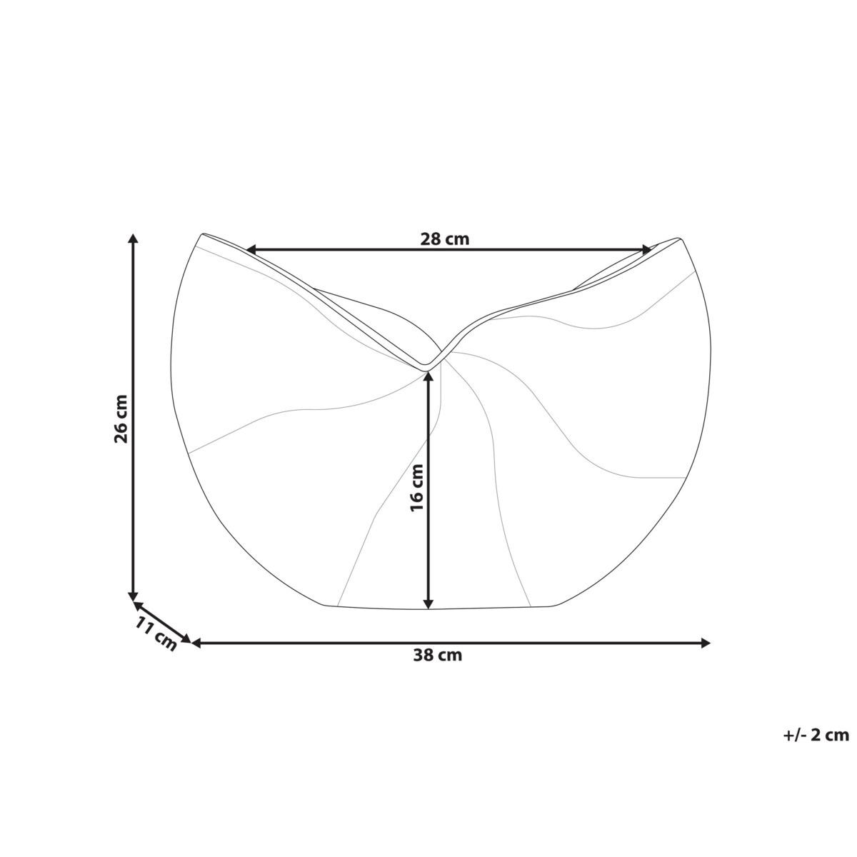 Wazon na kwiaty metalowy złoty HATTUSA