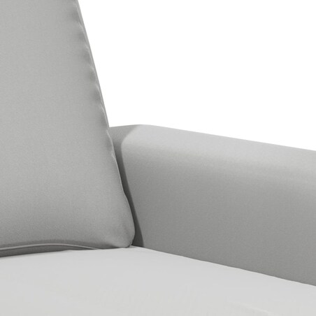 vidaXL Sofa 2-osobowa, jasnoszary, 140 cm, tapicerowana mikrofibrą