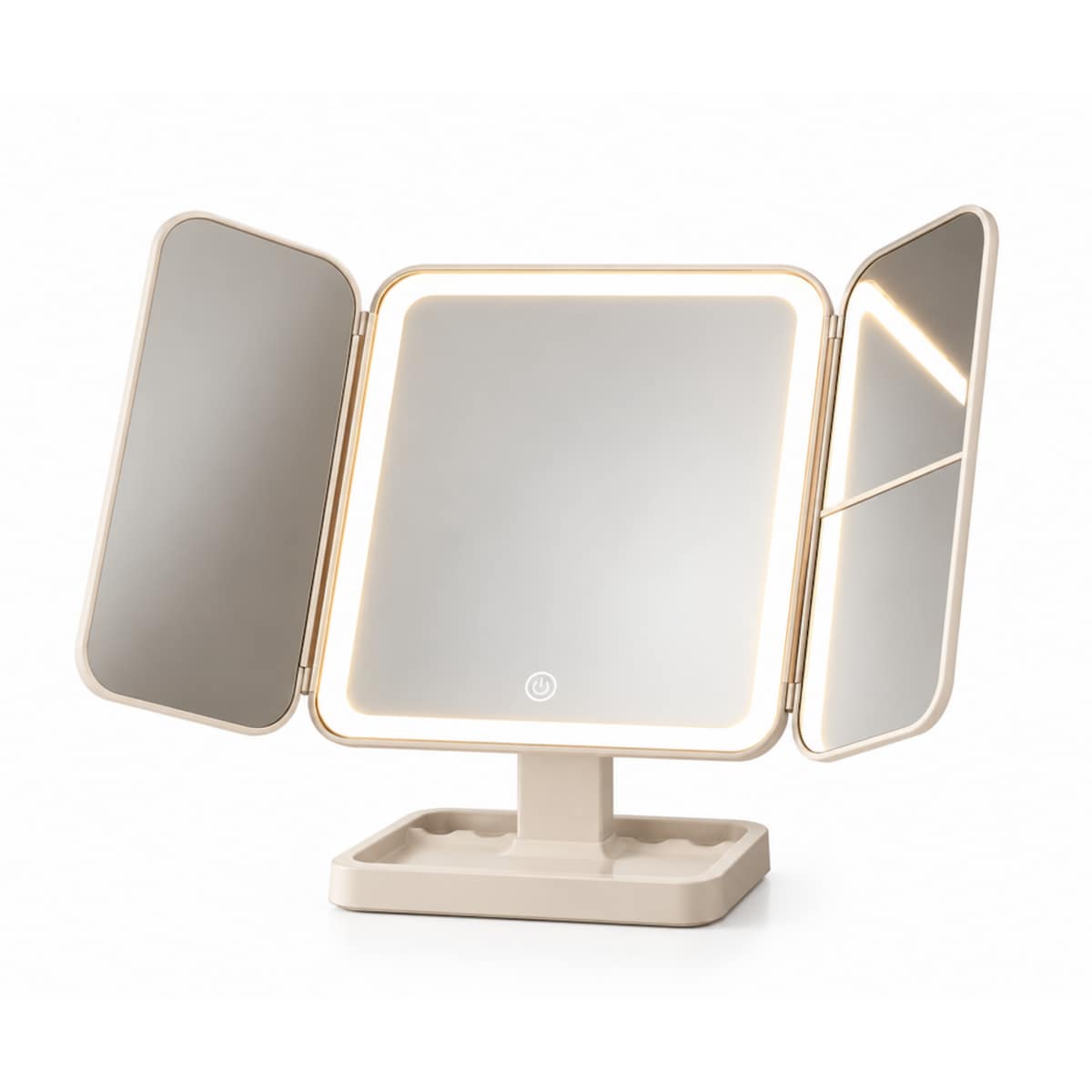 Lusterko kosmetyczne SHP MAGICO LED bezprzewodowe składane 3 tryby