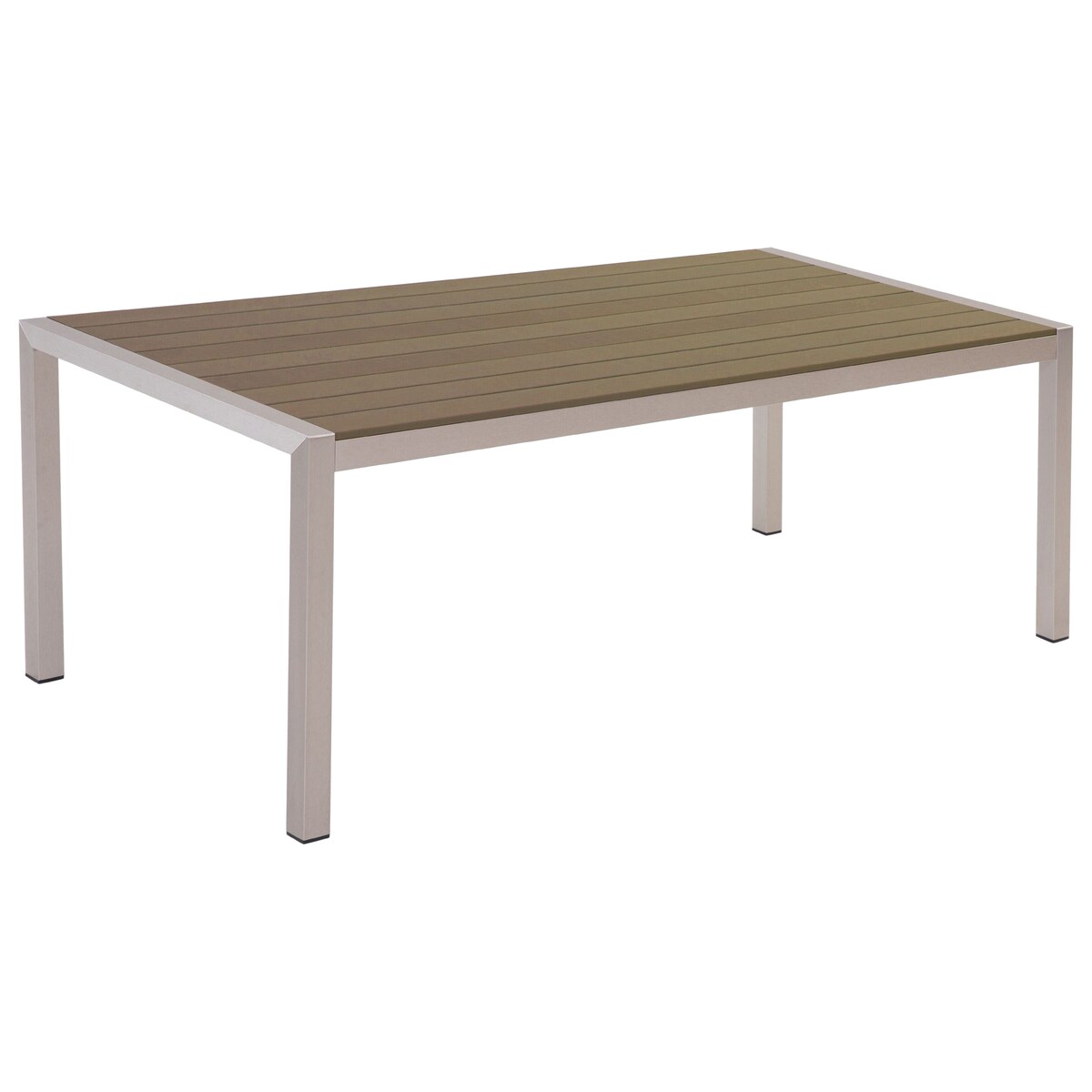 Stół ogrodowy VERNIO 180 cm 90 cm Metal Brązowy