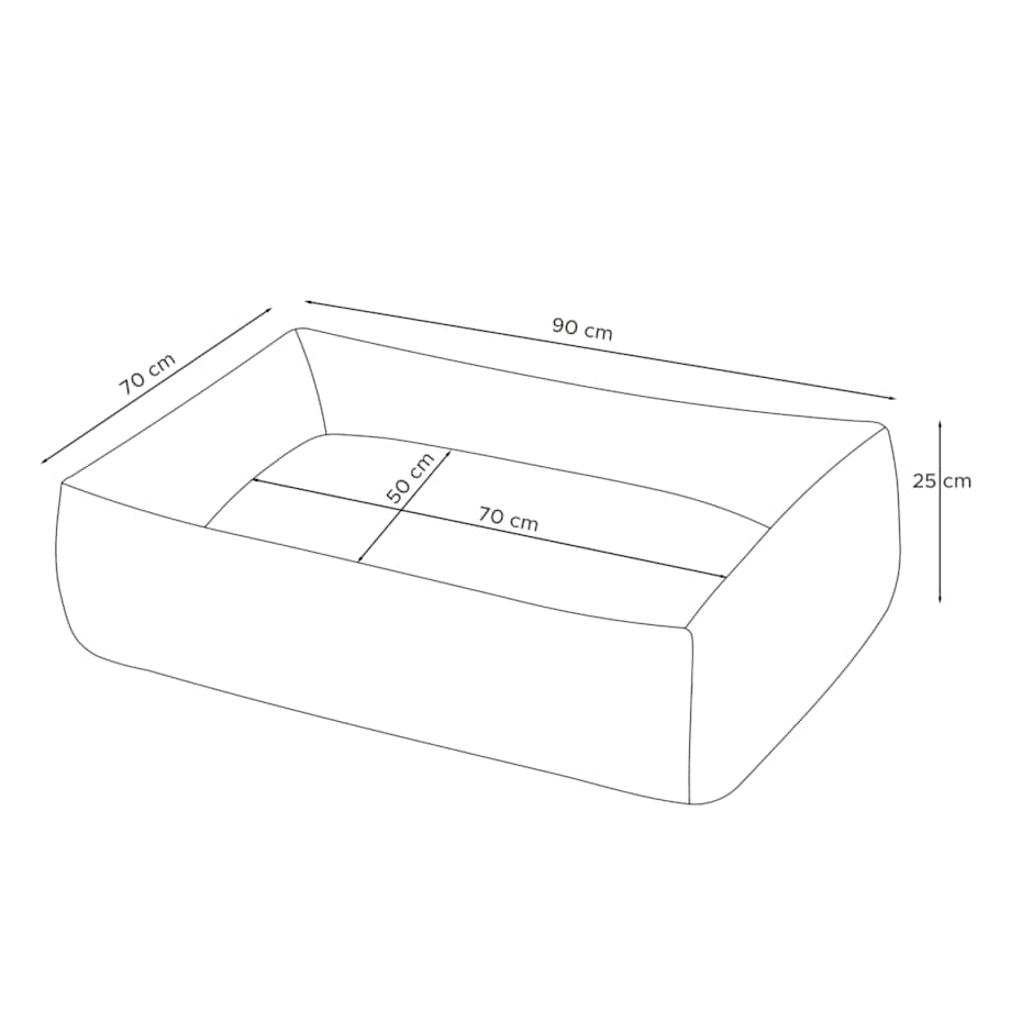 KONSIMO CANINI Legowisko dla średniej rasy psa, beżowy