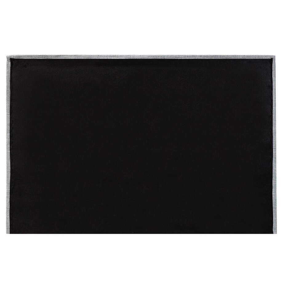 Łóżko tapicerowane 160 x 200 cm szare VALBONNE