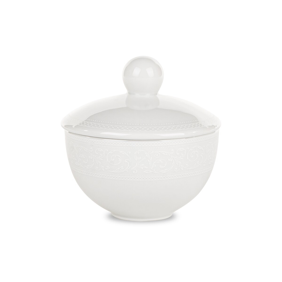 Zestaw kawowy 6os. (9el.) AMELIA BIAŁA KORONKA