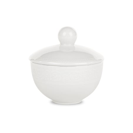 Zestaw kawowy 6os. (9el.) AMELIA BIAŁA KORONKA