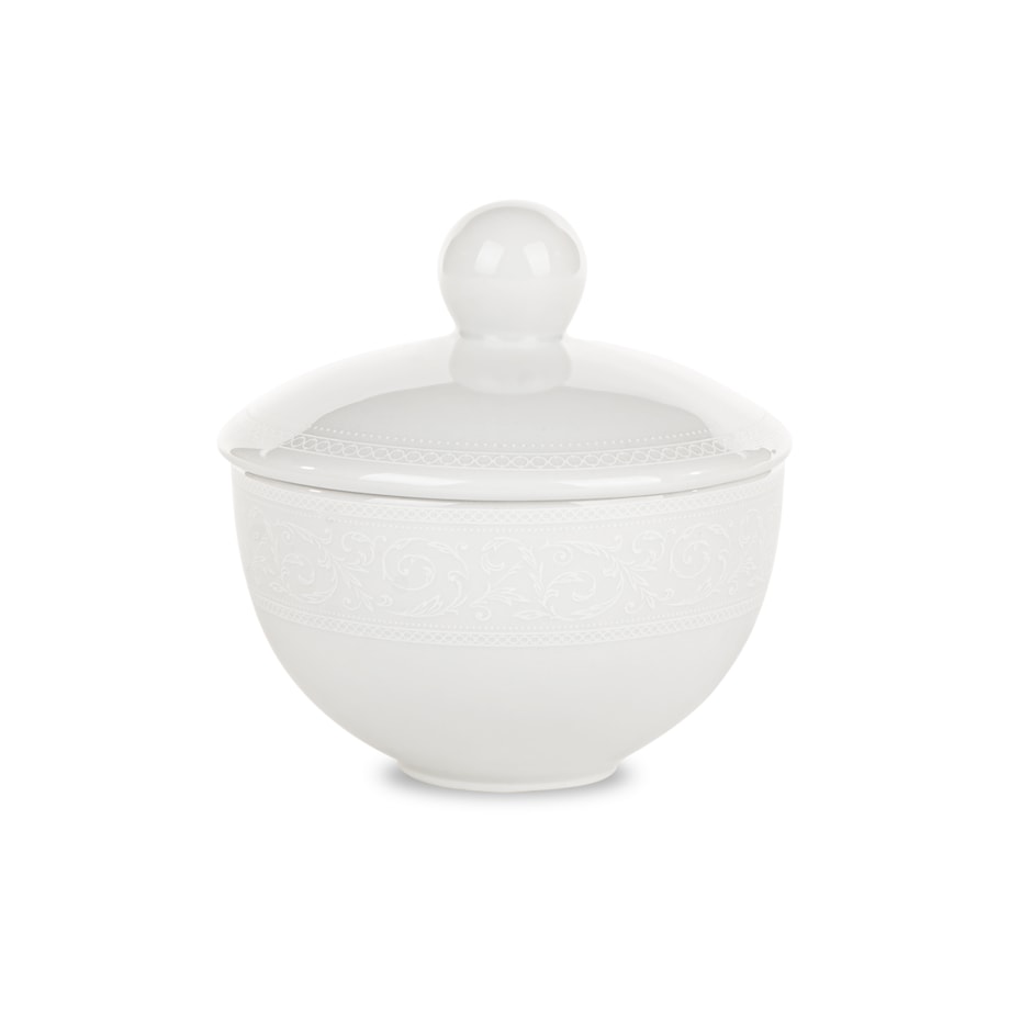 Zestaw kawowy 6os. (9el.) AMELIA BIAŁA KORONKA