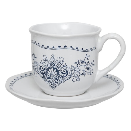 Dwie filiżanki z podstawkami COTTAGE, 180 ml