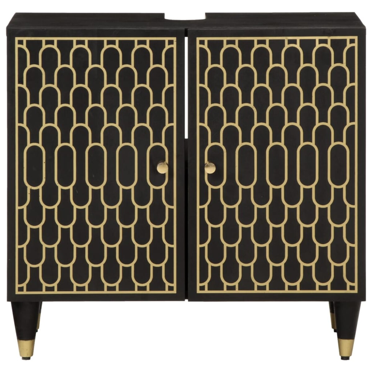 vidaXL Szafka pod umywalkę, 62x33x58 cm, lite drewno mango