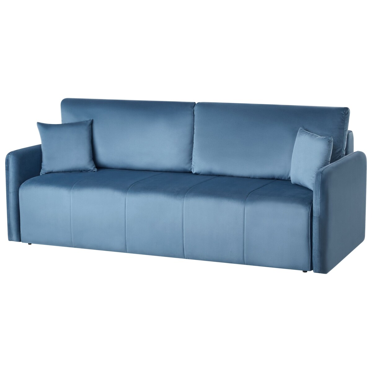 Sofa rozkładana dla 3 osób EGGE Welur Niebieski