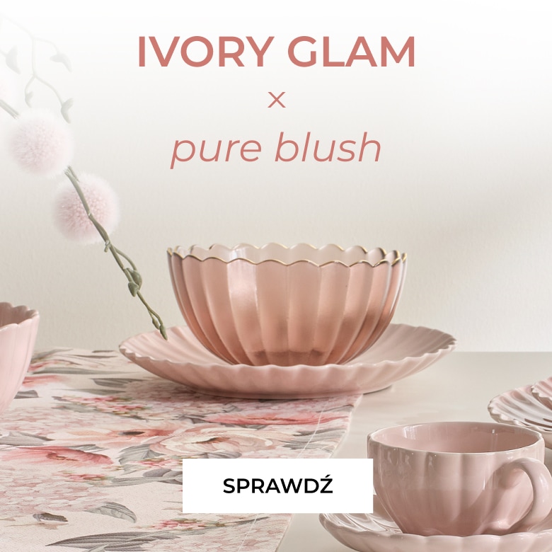 Ivory Glam x pure blush